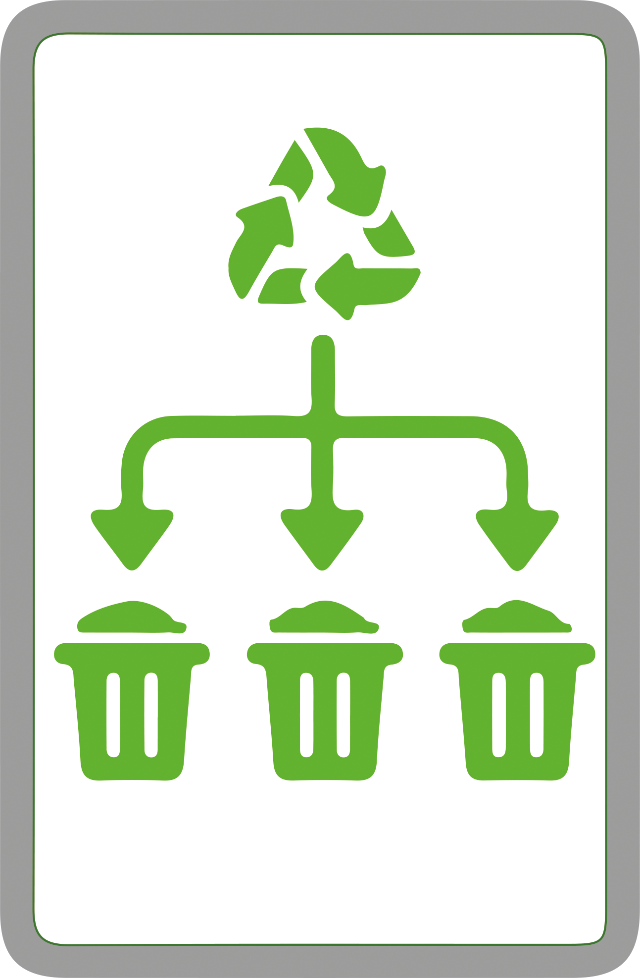 Illustration du tri des déchets